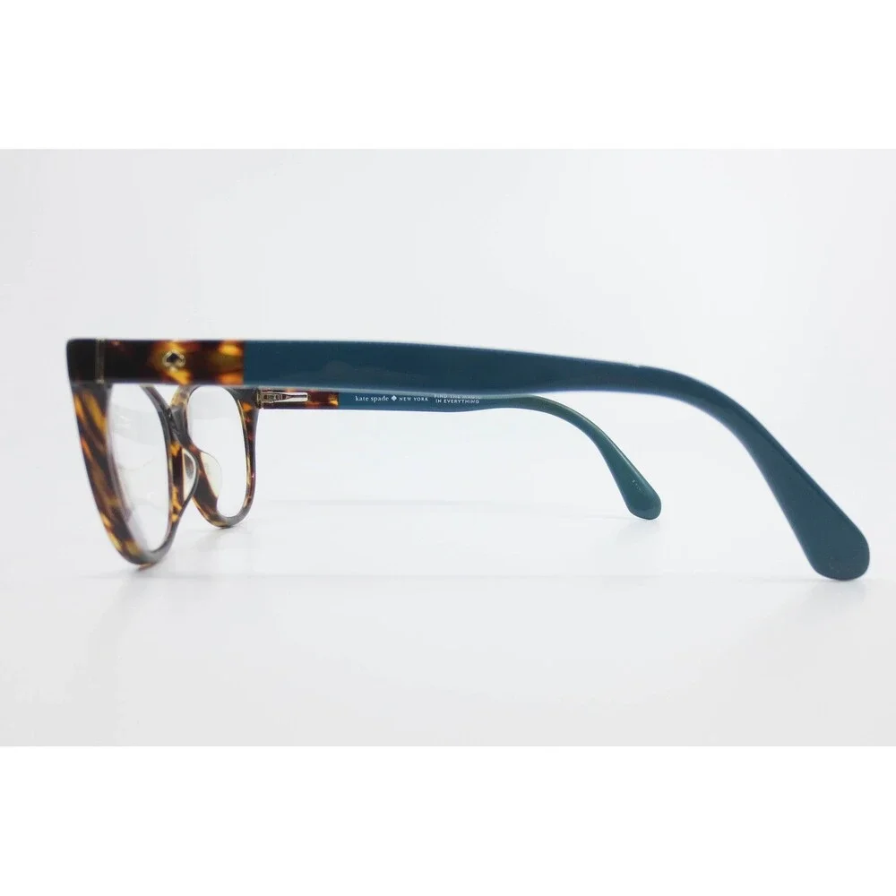 Kate Spade Karlee FZL Cat Eye Eyeglasses Dark Havana Tortoise Teal 140mm